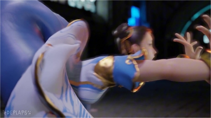 Chun-Li's 'Kikoken [Blacked][DePlaps][4K60FPS]