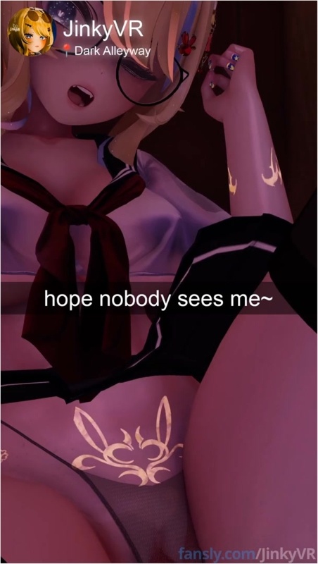 [JinkyVR] Do you think anybody can hear my slutty sounds?