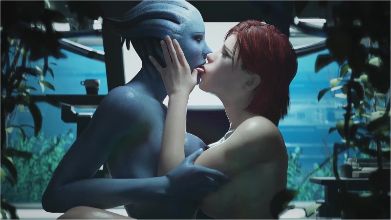 Shepard & Liara TS [Wallpaper Loop][Zmsfm][4K60FPS]