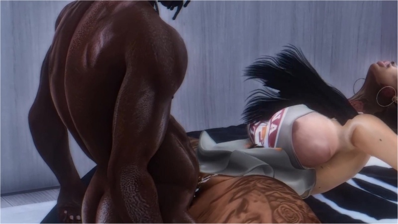 SECOND LIFE - BIG BOOTY WORKER GETS CREAMPIED