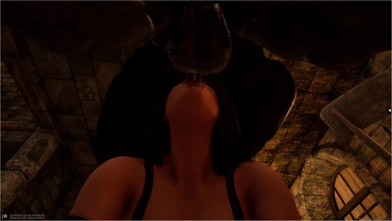 SILVERDICK - Yennefer vs Werepig blowjob