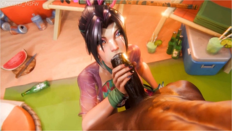 Psylocke gives you a oral on the beach   Psylocke ORAL version 2 BBC ♠️ (angle 1