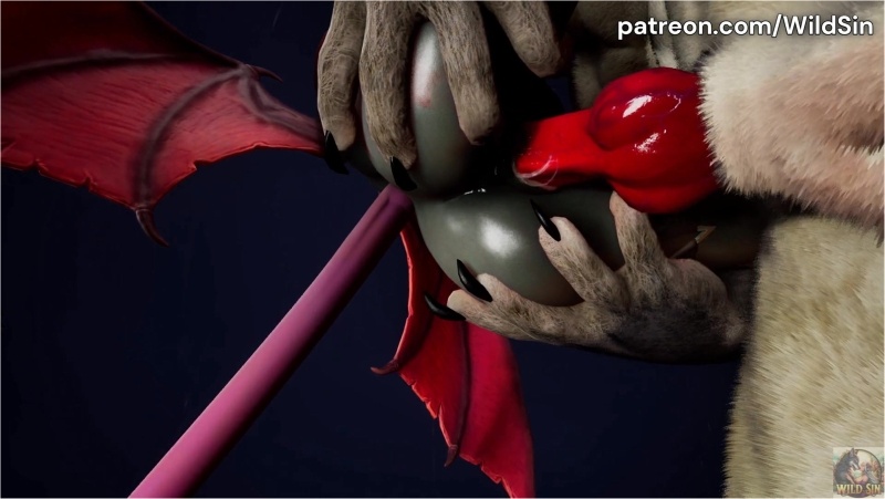 Furry kiss and fuck romantic Succubus in Thunderstorm