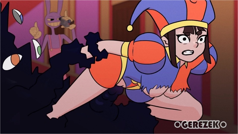 Pomni gets absofuckinglutely *Gloinked* by an abstracted Kaufmo [Gerezek]