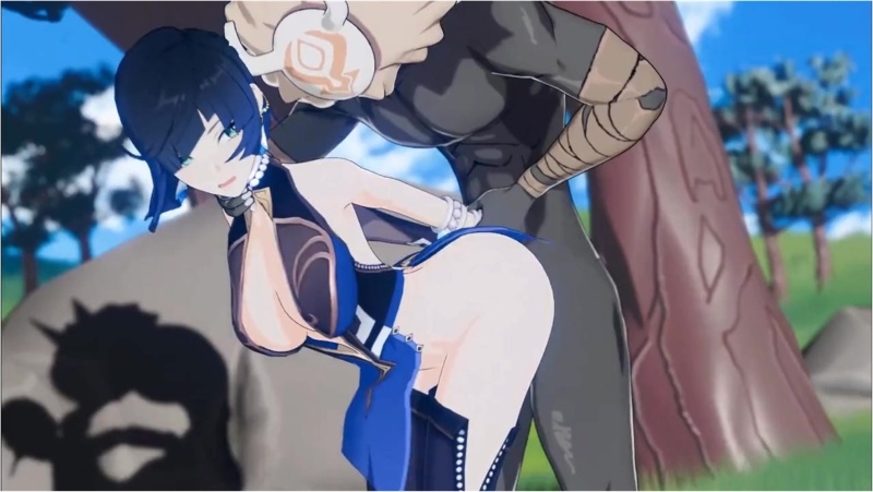 (Assdepik) Kafka x Yelan x Charlotte marked nude