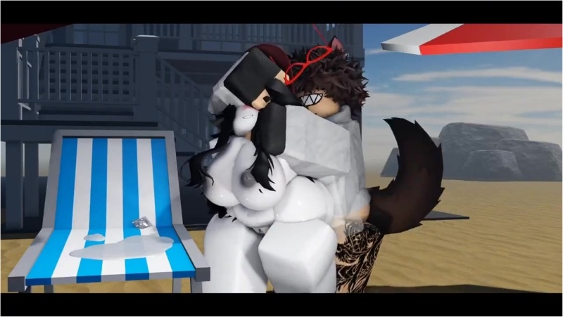 Emptying balls on the beach (Roblox)