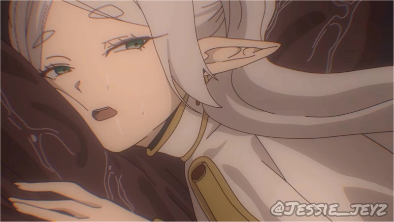 Frieren gets a creampie from Stark