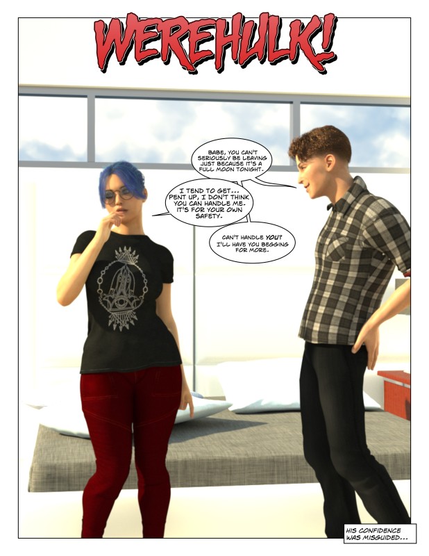 [Bacchus Comics] Before After Werehulk