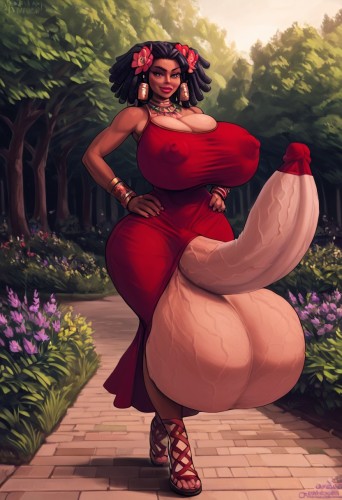 AI Generated - Massively endowed Futa