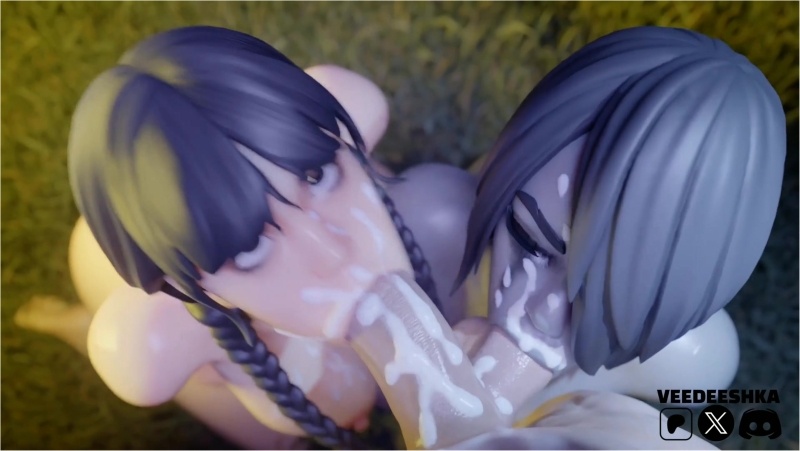 Wednesday X Willow Double BJ (White/Cum) [Veedeeshka]