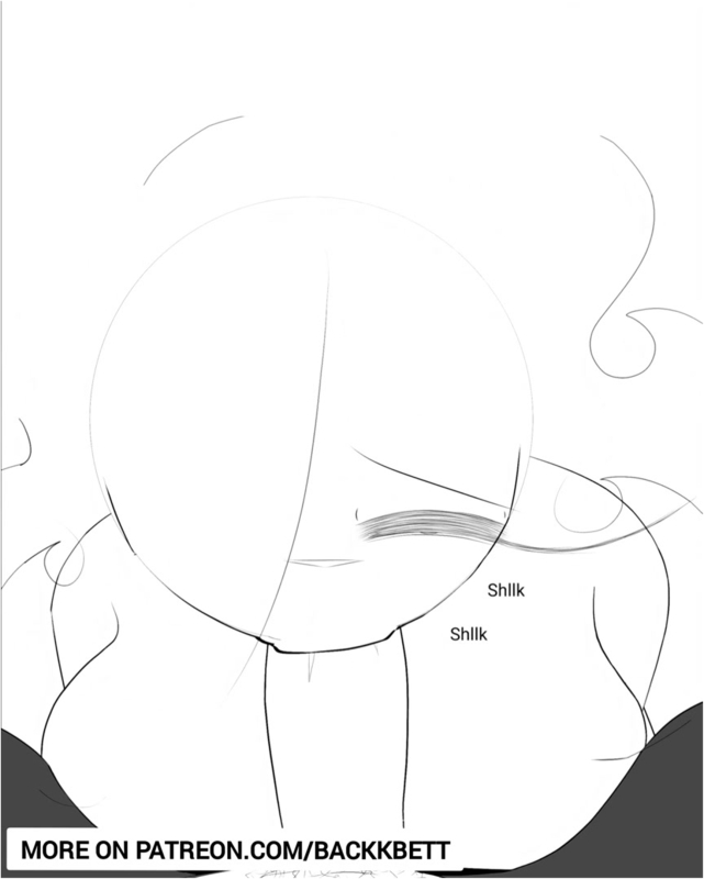 Claudia Sloppy Blowjob [Live 2D]