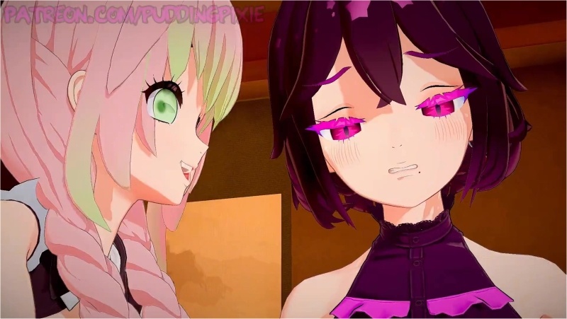 Mitsuri masturbates Pixie