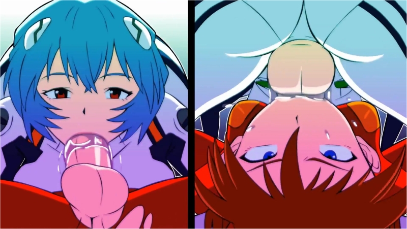 Rei X Asuka Futanari - (Divine Wine)