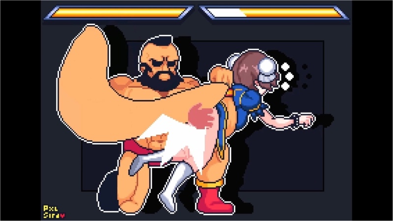 Chun Li loses to Zangief
