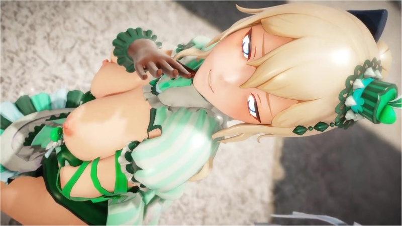 Teddy Bear (STAYC) with Jhin and Eurya (Genshin Impact)