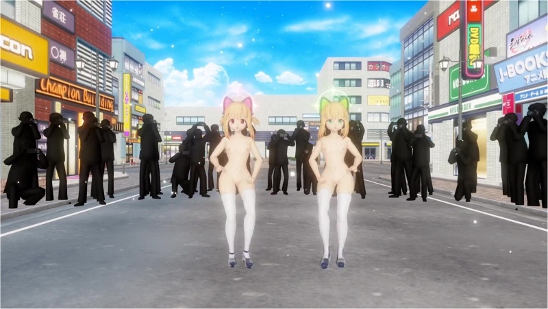 [MMD Blue Archive] Saiba Midori & Momoi Good-Night-Kiss omake