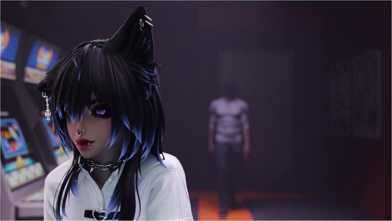 Sanae at the Arcade [Fishman_Anim]