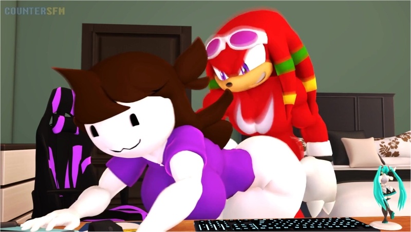 Knuckles fucking Jaiden