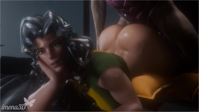 Rogue's Juicy Ass Gets Pounded by Gambit