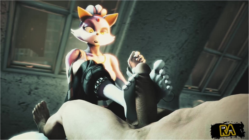 Blaze The Cat FootJob POV
