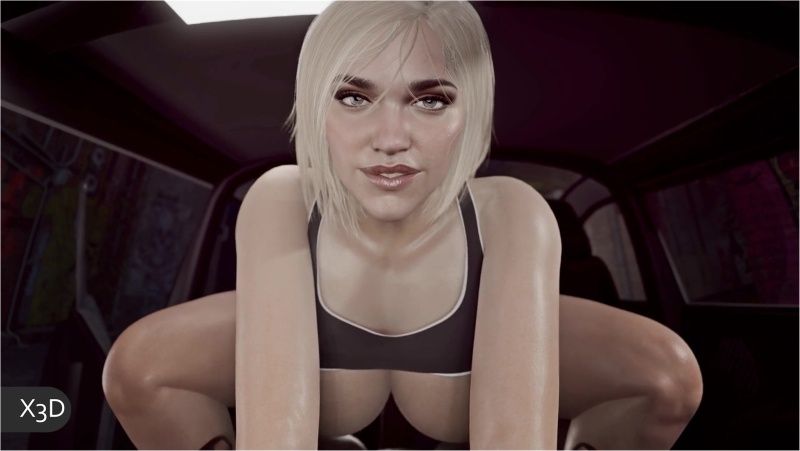 Power Girl tipping the driver