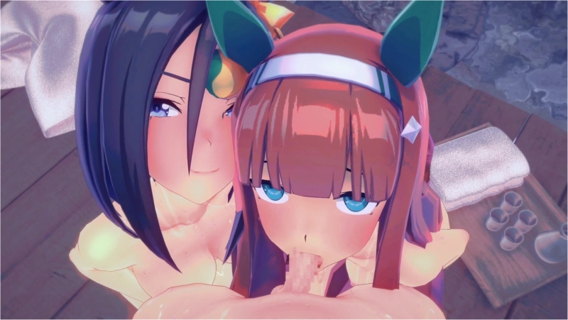 Air Groove and Silence Suzuka fellatio [Umamusume]