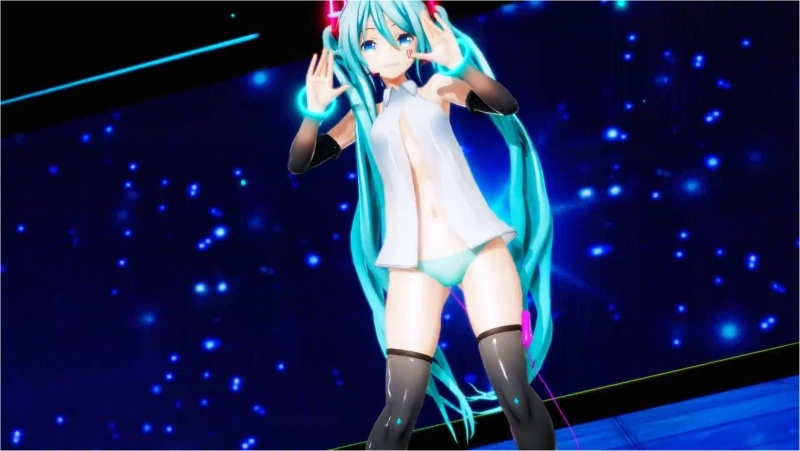 【MMD】 Sweet Devil Live - Miku strip dance R18