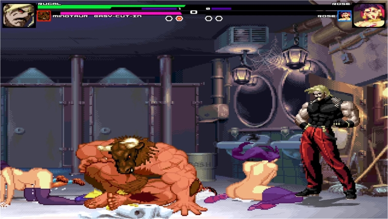 Rugal and Minotaur VS two Roses SF