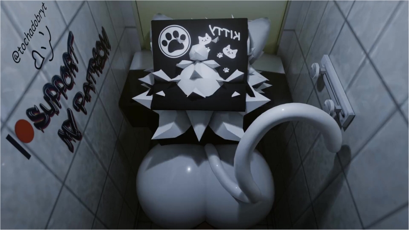 Fucking in the public bathroom - Animation in progress