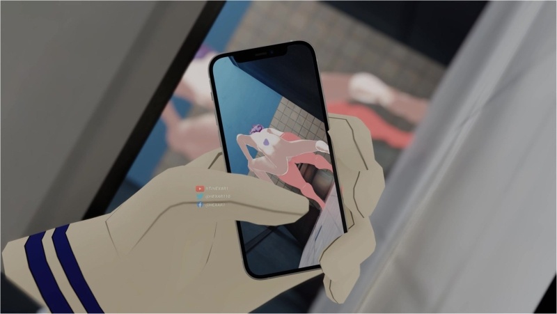 uraraka being fucked in the bathroom while Deku records it