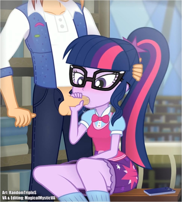 Twilight Sparkle Gives a Blowjob in the Library~! (Sound)