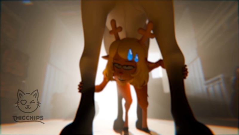 Noelle riding his horsie partner