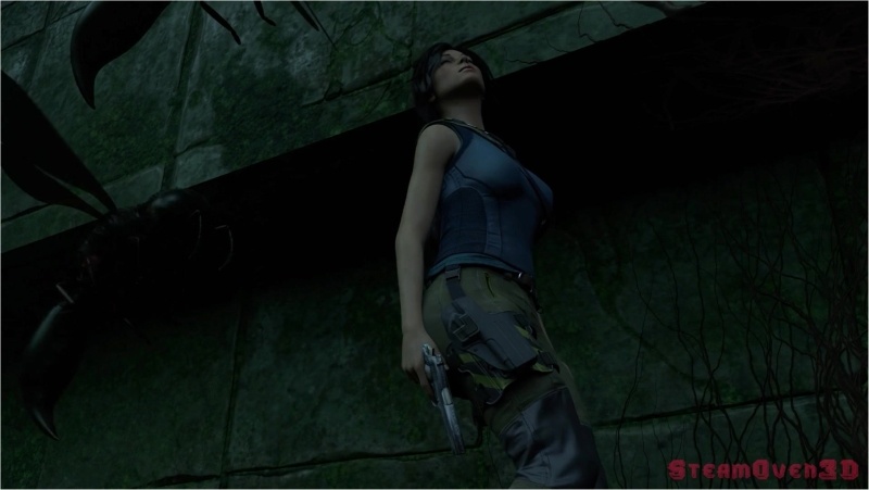 Lara Croft used by Mutant Wasps (Trailer)