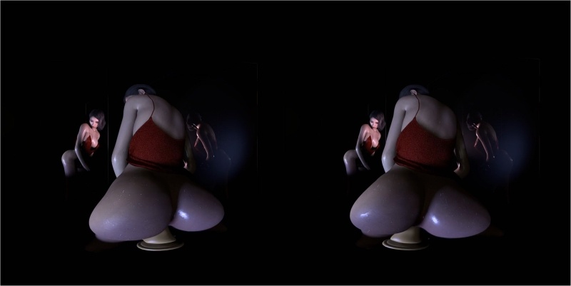 Sweaty Ada Wong Ride on dildo VR