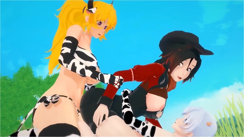 [Dezerbitch] Yang x Ruby x Weiss - Tending to the Bulls