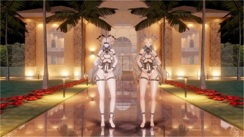 [MMD Wuwa]Fleurdelys&Leviathan Good-Night-Kiss omake