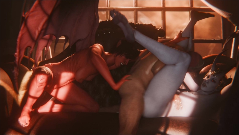 Mizora and Cambion Threeway [NO WM][Black&Anal][4K60FPS]