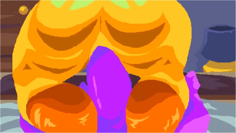 Nightmare Chica and one big purple cock!