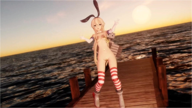 Shimakaze - STAR-T-RAIN [MMD R15] Shimakazelive