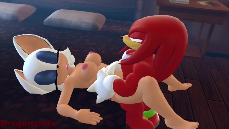 Knuckles and Rouge sex in motel