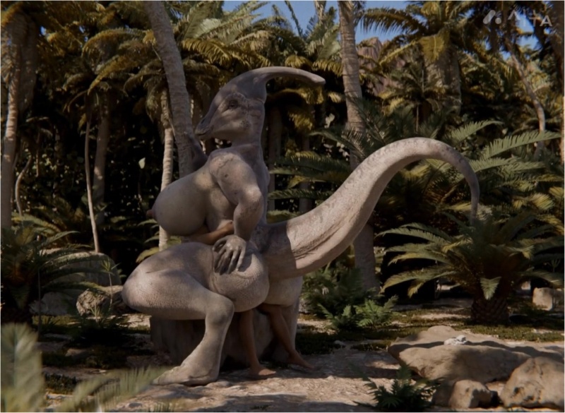 Una gran dinosauria follando hasta el cansancio
