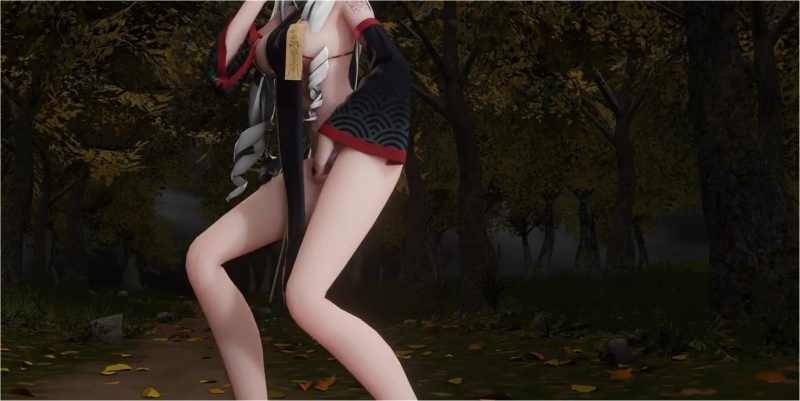 [Haku]Sperm-Draining Haku in Forest Path