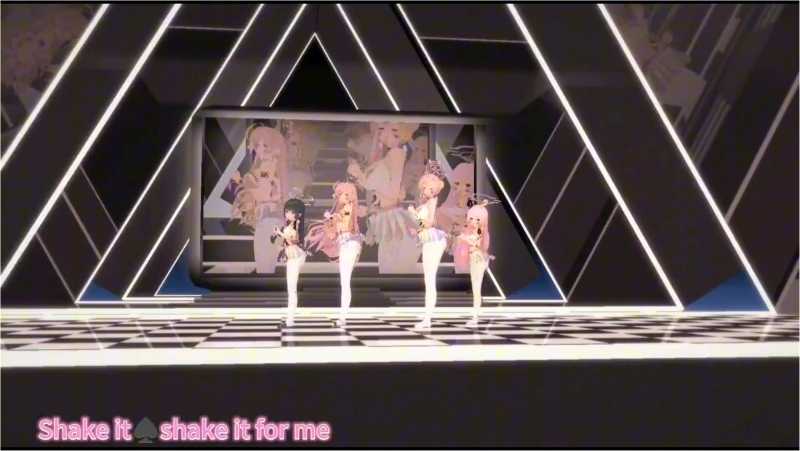 [QOS] Blue Archive Hoshino, Hanako, Mimori, Miyu Sex Dance (2)