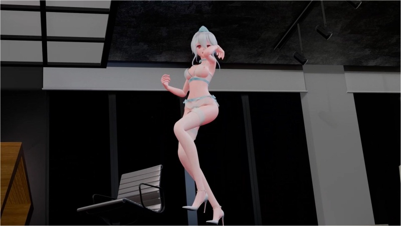 [Vocaloid MMD] Haku - Stress dance (R18)