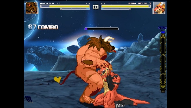 Minotaur gets a blowjob from multiple sluts