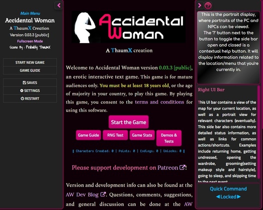 Accidental Woman 0.12.2 by ThaumX